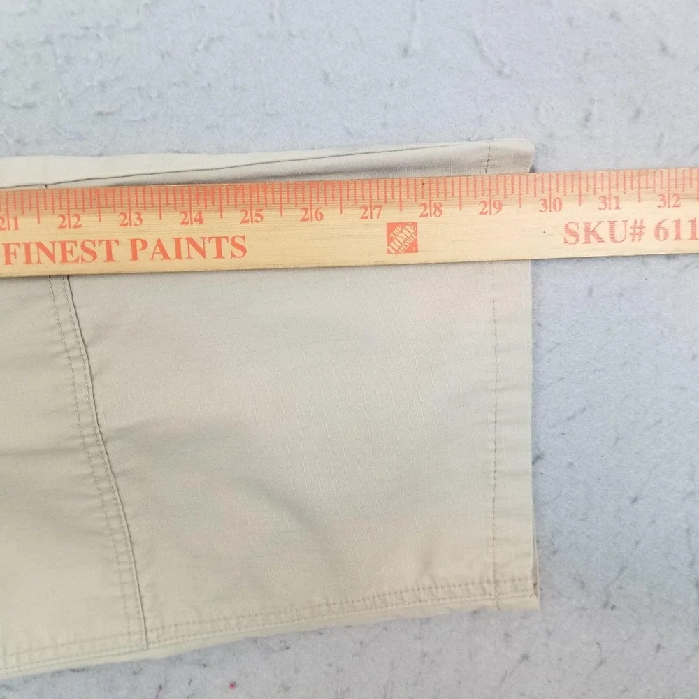 5.11 Tactical Pants Mens 34x36 Beige Cargo Ripstop Elastic Waist Outdoor Hiking